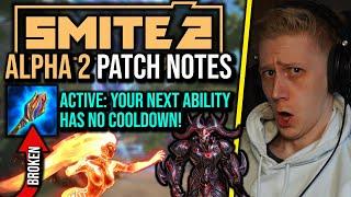 SMITE 2 Alpha Two Patch Notes! - BROKEN New Items, Sol & Hades, Blink & More!