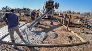 Feedlot Transformation: Pouring New Drinker Pad