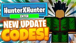 ALL NEW *HUNTER X HUNTER* UPDATE OP CODES! Roblox anime mania