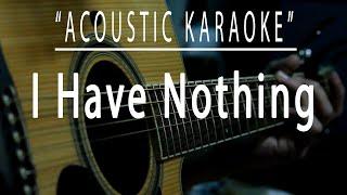 I have nothing - Whitney Houston (Acoustic karaoke)