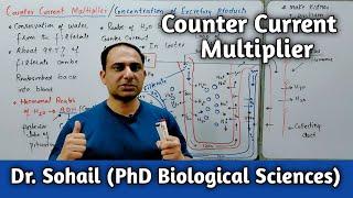 Counter Current Multiplier In Kidney | Role of ADH | Water conservation | 12th Biology | MDCAT/NEET