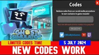 *ALL CODES WORK* *Happy 4th of July!* [THE BANK] Ghost Simulator ROBLOX | NEW CODES | JULY 5, 2024