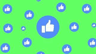 Like Facebook Reaction Animation Green Screen