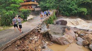 Mưa lũ Cao Bồ Hà Giang sạt lở căng đét đi chợ phiên trên xã vắng tanh. Nguyễn Tất Thắng