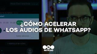 ¿CÓMO ACELERAR LOS AUDIOS DE WHATSAPP? - Telefe Noticias