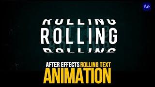 Make Rolling Text Animation in After Effects | After Effects Tutorial