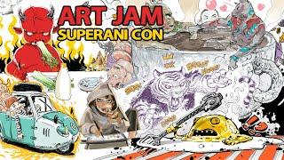 SUPERANI CON ART JAM WITH Eliza, Jisu, Jae Kwang, DongHo, Peter H, PyeongJun, Nemiri (Kazone Art)