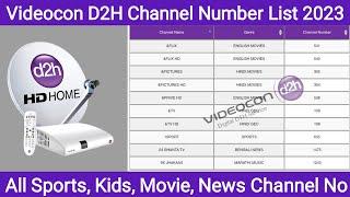 Videocon D2H Channel List 2023 | Videocon D2H Channel Number List with Price