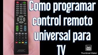 Como programar control remoto universal // Configurar control remoto para Smart TV