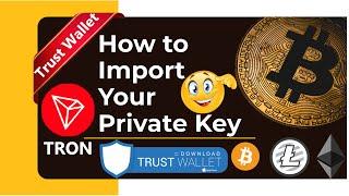 How To Import a Wallet Via Private Key On Trust Wallet | BTC Private key