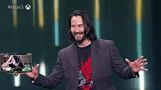 Shroud Reacts To Keanu Reeves In Cyberpunk 2077 E3 2019