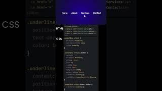 Nav Underline Smooth Hover Effect With Css #coding #codingtutorials #csshovereffects