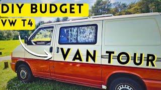 DIY Budget Van Tour | VW T4 | Self Built Campervan