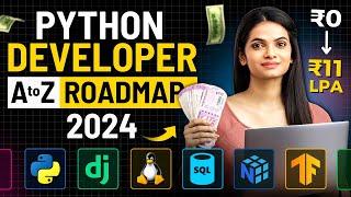 PYTHON Developer Roadmap 2024 | FASTEST Way to Learn Python Programming & Get a JOB!