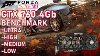 GTX 760 4Gb - Forza Horizon 4 Benchmark /1080p /Ultra/High/Medium/Low