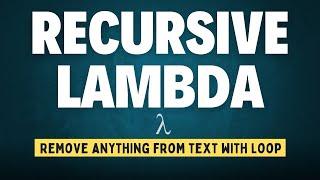 Excel RECURSIVE Lambda - Create loops with ZERO coding! | Learn Ms-Excel