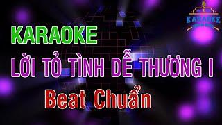 KARAOKE Lời Tỏ Tình Dễ Thương 1 - Beat Chuẩn | DINHTAN MEDIA