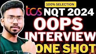 TCS OOPS Interview One Shot | TCS , Capgemini , Cognizant and Important for All Companies