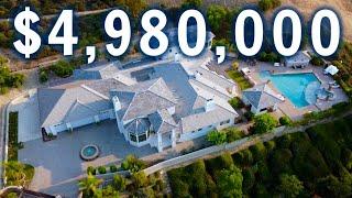 Inside a $4,980,000 MEGA MANSION with a HIDDEN TV | California Mansion Tour