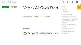 Vertex AI Qwik Start GSP917