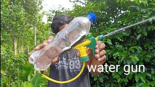 powerfull water gun make with bottle in Malayalam by kk 4 tech