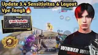 Sensitivitas Terbaik PUBG Mobile | Sensitivitas Vpe Tonyk Terbaru 2024 + Kode Layout PUBG