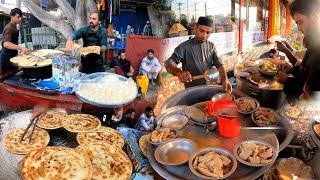 Siri Paye in Breakfast | Street food in Afghanistan | Parati | Milk | Early Morning food | Nashta