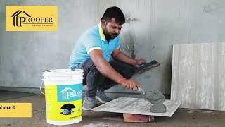 PROOFER NSA SILVER PRO TILE ADHESIVE APPLICATION VIDEO