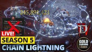 Chain Lightning Sorceres - Build Testing Session - Maybe Esadoras Lightning Nova Later! Season 5