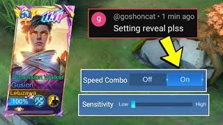 PRO GUSION SECRET SETTINGS TO BE FASTHAND THIS 2024!!