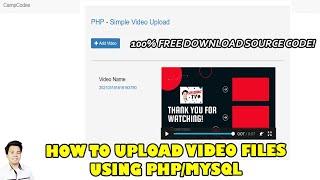 How to Upload Video using PHP MySQL | Free Source Code Download