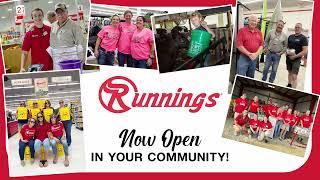 Runnings is Now Open