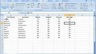 Excel 2007 - Sorting Data In Single Columns And Whole Tables
