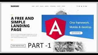 Create your first website using angular 6 -- Part 1 -- HTML Template to Angular Component