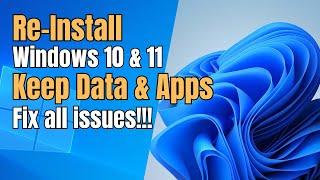 Reinstall Windows Without Losing Data: 2 Easy Methods for 10 & 11!