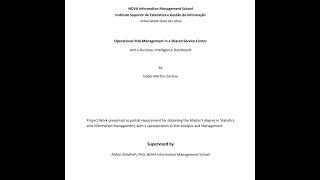 RM(11)-Master Thesis- Operational Risk Management in a Shared Service Center and a BI Dashboard