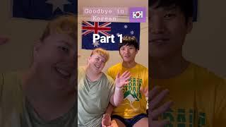 Part 1 - Learn The Different Ways To Say Goodbye In Korean  #shorts #learnKorean #goodbye