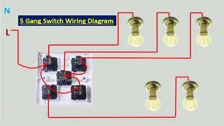 How To Wire Light Switch | 5 gang switch wiring