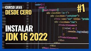  Cómo descargar e instalar el JDK 16 SIN CUENTA de ORACLE en WINDOWS 11 2022  JAVA JDK 2023 #1