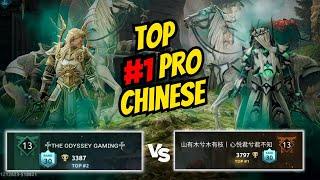 Asian #1 vs #2 Leaderboard Fight  Pro Chinese player vs odyssey ️ || Shadow Fight 4 Arena