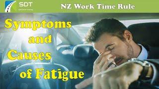 Causes And Symptoms Of Fatigue #SDT #NZ #License Work Time Rule