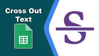 How to put a line through text in a Google Spreadsheets