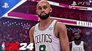 (PS5) NBA 2K24 Next-Gen 4K Gameplay - Bald Derrick White Is Clutch Asf | Celtics vs Cavaliers