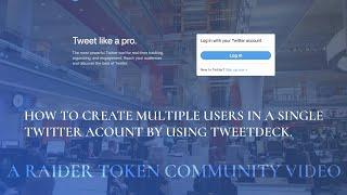 Multiple Users Can Manage One Twitter Account with Tweetdeck