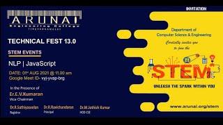 Technical Fest | STEM Event - 13.0 | Dept of CSE | 1504 - Arunai Engineering College |Tiruvannamalai