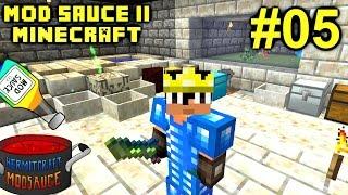 Minecraft Mods - Mod Sauce II Ep. 05 - Epic Weapons & Wither !!! ( HermitCraft Modded )