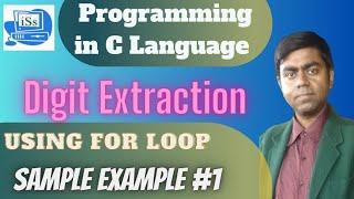 Digit Extraction using for loop in C language | i soft solution