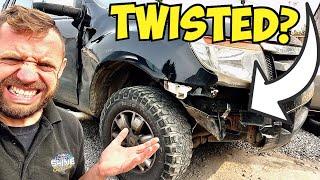 REBUILDING A WRECKED FORD PICKUP TRUCK . IN 15 MINUTES