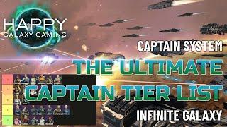 Infinite Galaxy - Captain Tier List - All Captains Ranked and Listed in a Tier