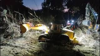 WHEEL LOADER 870K / HITACHI ZW370 / EXCAVATOR VOLVO 360L IN THE NIGHT*1/14* #rc #hydraulic #jdm